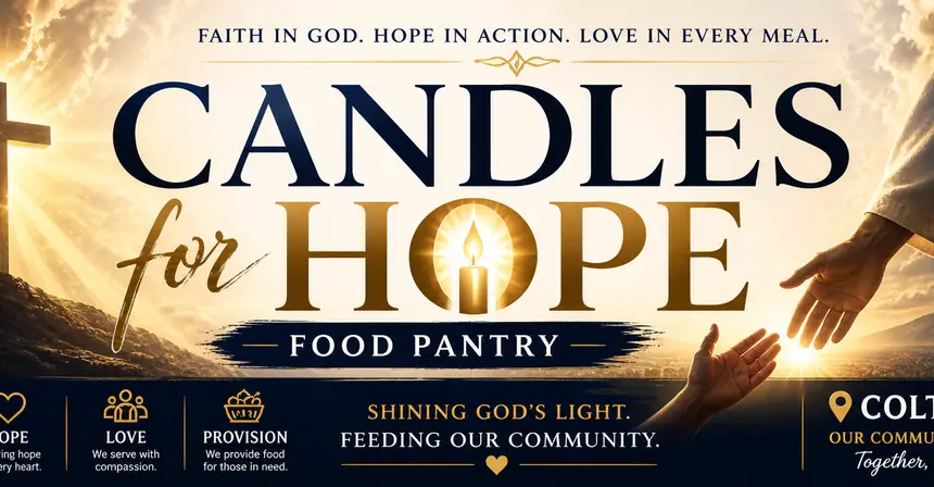 Candles for Hope Food Pantry — Faith in God. Hope in action. Love in every meal.