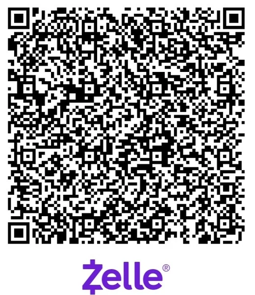 Zelle QR code for sending a donation to Candles for Hope Food Pantry
